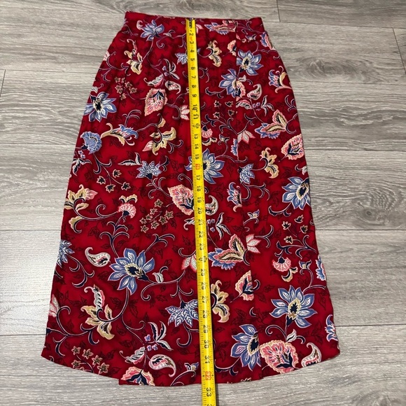 Vintage Stonebridge Women Floral Summer Bohemian Wrap Skirt Sz 8 MISSING BUTTON - Picture 12 of 15